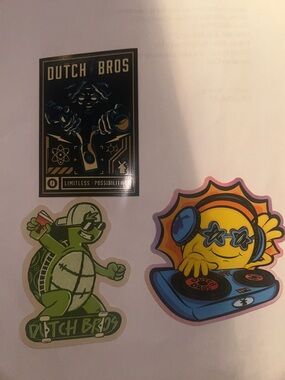 Dutch Bros Sticker Trio